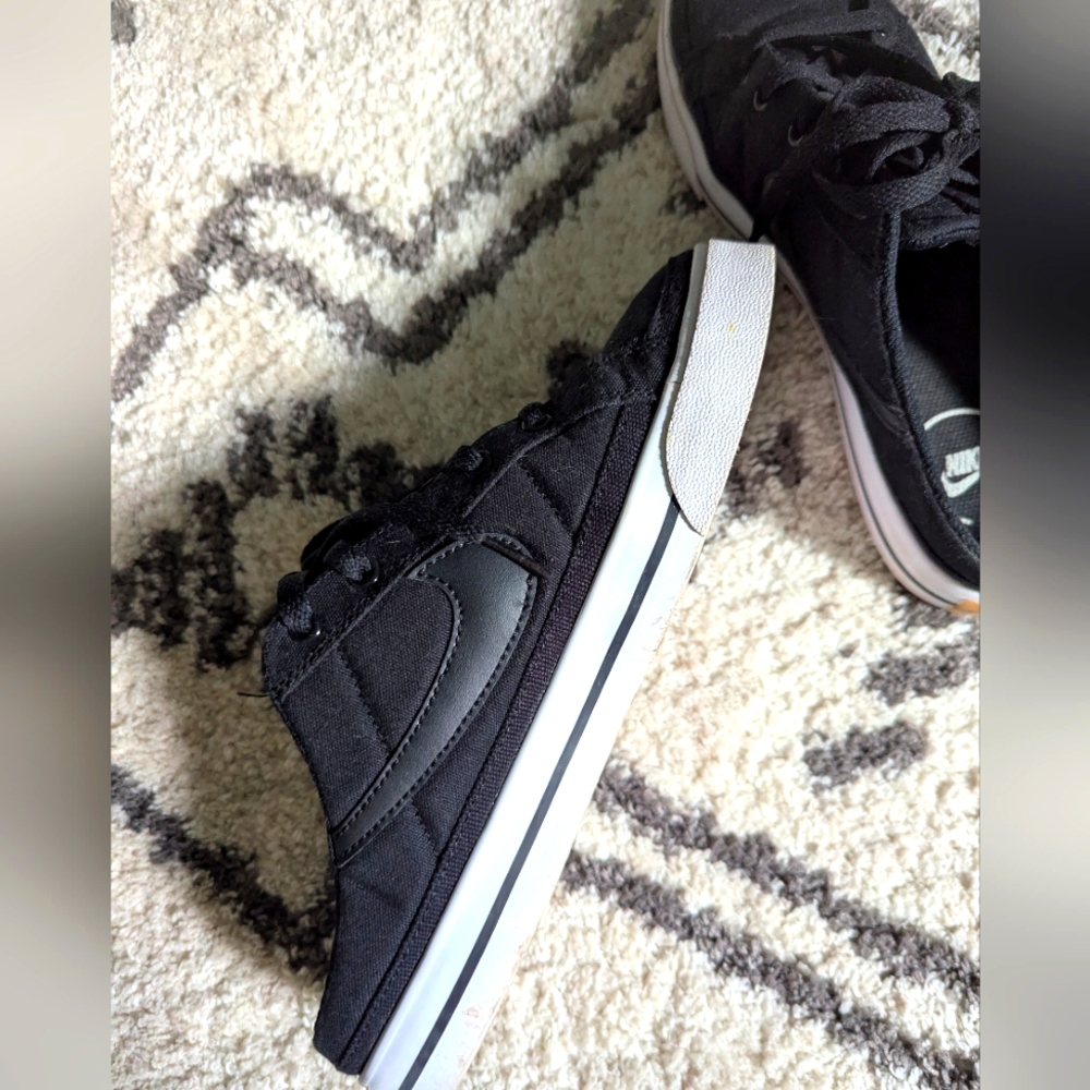 Nike Black Canvas Mule Sneakers